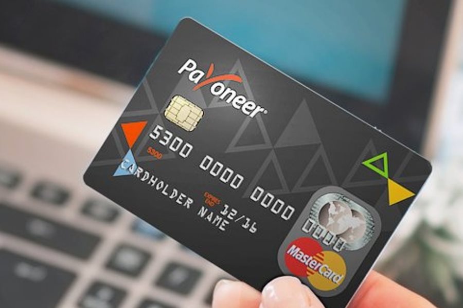 You get the Payoneer Card from the company